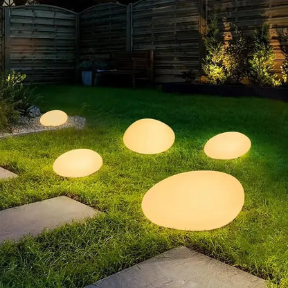 UrbanShelves™ Solar Pebble Outdoor Lights