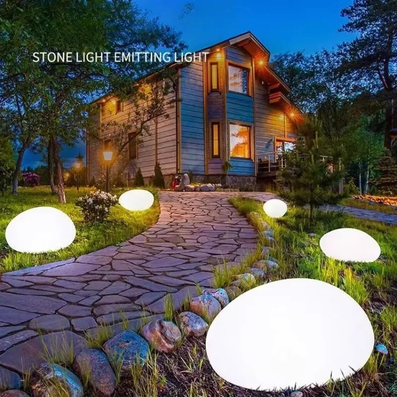 UrbanShelves™ Solar Pebble Outdoor Lights